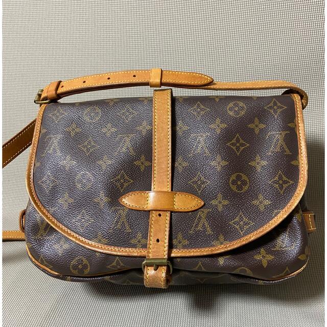 ルイ・ヴィトン LOUIS VUITTON ソミュール30 ショルダーバッグ ショルダーバッグ コットンキャンバス