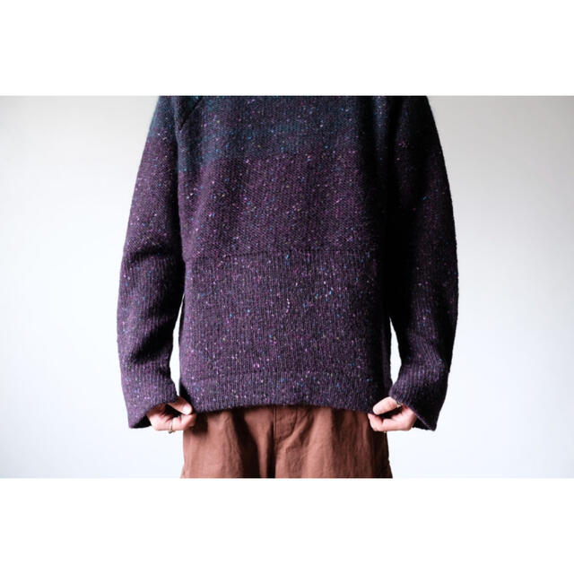 amachi. Gradation Knit（Green×Purple） メンズのトップス(ニット/セーター)の商品写真