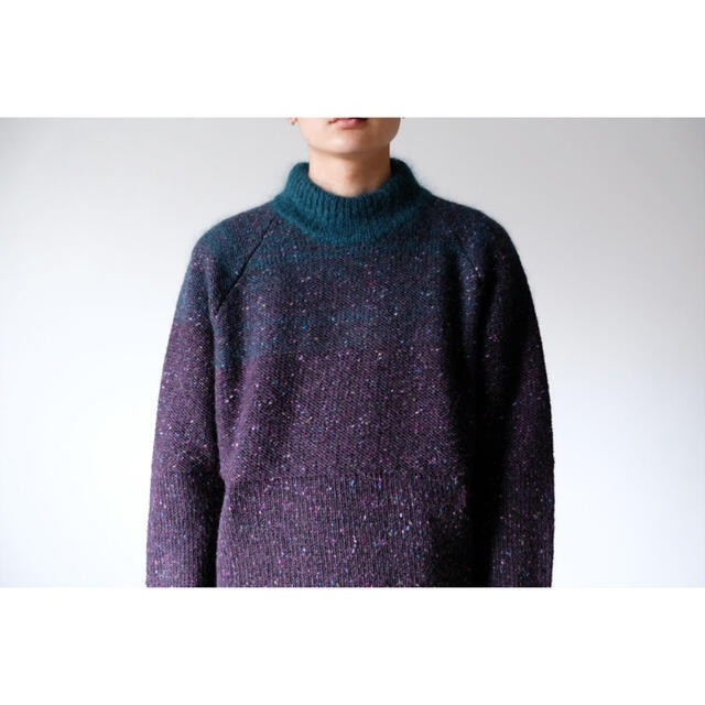 amachi. Gradation Knit（Green×Purple）