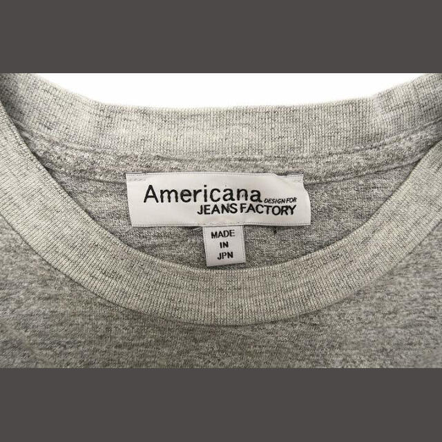 AMERICANA(アメリカーナ)のアメリカーナ AMERICANA ロゴ プリント クルーネック スウェット シャ レディースのトップス(Tシャツ(長袖/七分))の商品写真