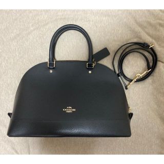 コーチ(COACH)の【chirorunnさま専用】COACH シエラ　サッチェルバッグ ブラック(ハンドバッグ)