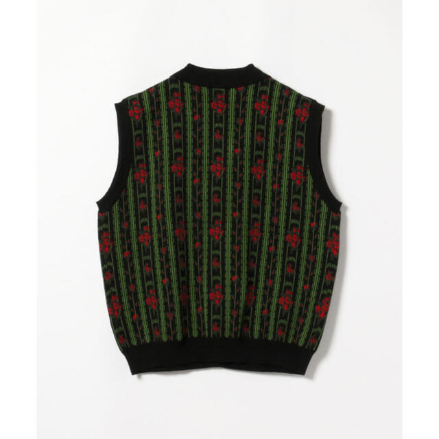 TTT_MSW Flower Jacquard Knit Vest 1