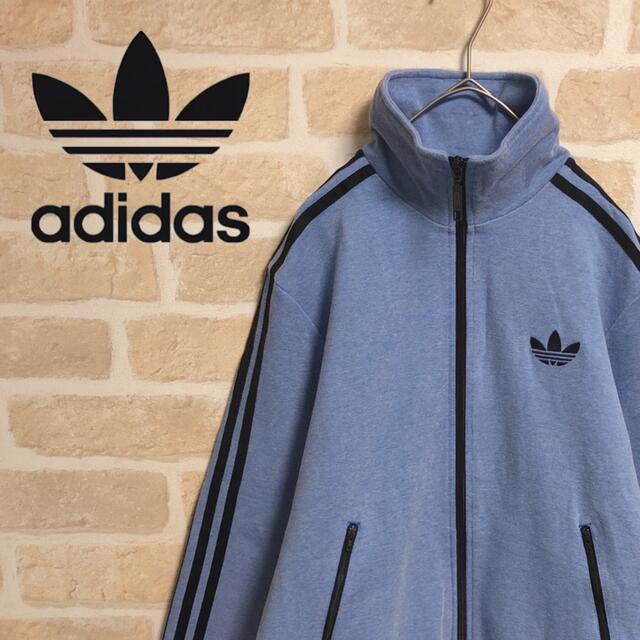 adidas - adidas アディダス ジャージ トラックジャケット 水色 ライトブルー Mの通販 by みちゃ｜アディダスならラクマ ジャージ直売新品