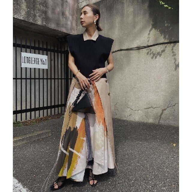 Ameri     LOUISE ART SKIRT 新品未使用　タグ付き