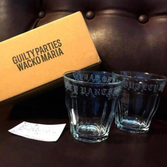 WACKO MARIA(ワコマリア)の新品未使用 WACKO MARIA DURALEX TWO SETS GLASS インテリア/住まい/日用品のキッチン/食器(グラス/カップ)の商品写真