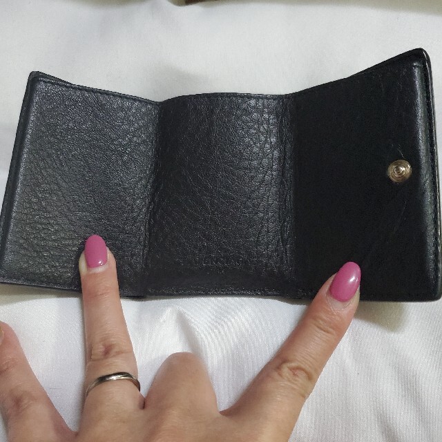 Balenciaga(バレンシアガ)の芸能人愛用バレンシアガ三つ折りミニウォレット財布美品 レディースのファッション小物(財布)の商品写真