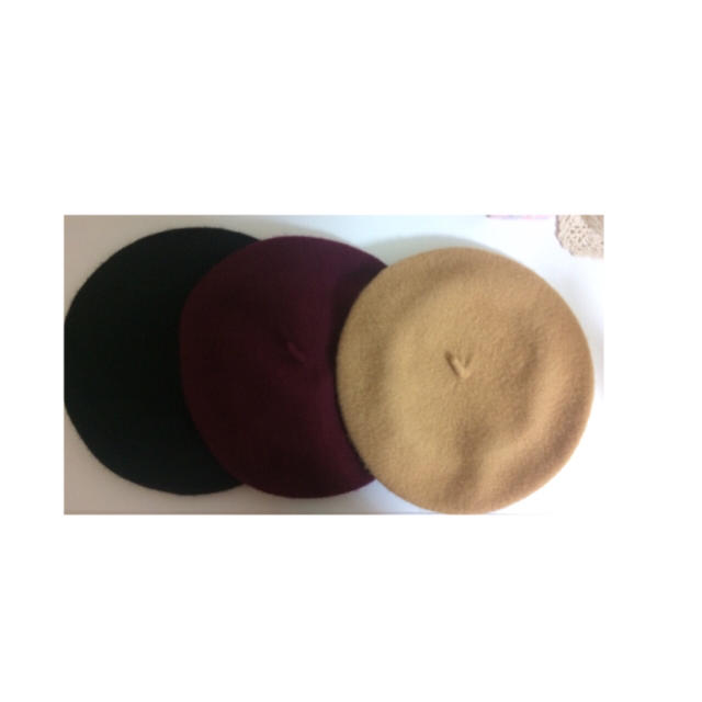 ベレー帽 ３点 💐 レディースの帽子(ハンチング/ベレー帽)の商品写真