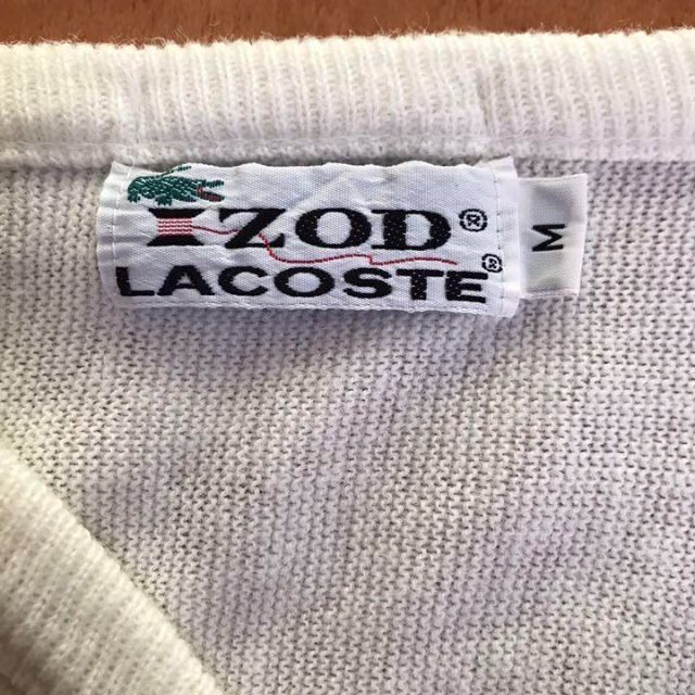 LACOSTE(ラコステ)の【IZOD LACOSTE】ラコステ　ワンポイント刺繍ロゴセーター　ニット　M メンズのトップス(ニット/セーター)の商品写真