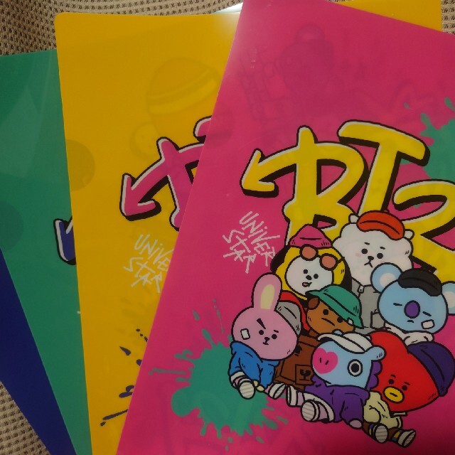 BT21✕くら寿司 クリアファイル 4枚セット エンタメ/ホビーのタレントグッズ(アイドルグッズ)の商品写真