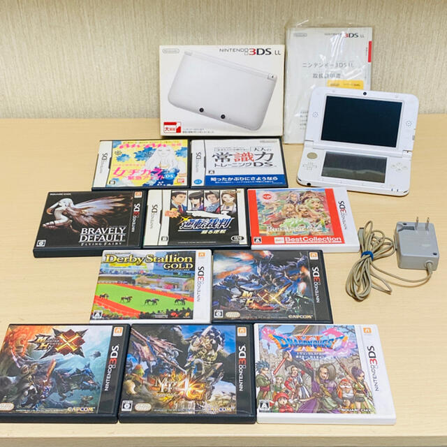 3DSLL 本体 白色  ソフト10個セット