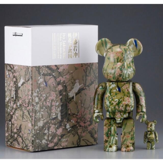 BE@RBRICK 伊藤若冲　桃花小禽図