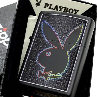 ジッポー(ZIPPO)の『送料無料』新品◇ZIPPO◇PLAYBOY◇七色ラビット◇ブラック◇ジッポ(タバコグッズ)