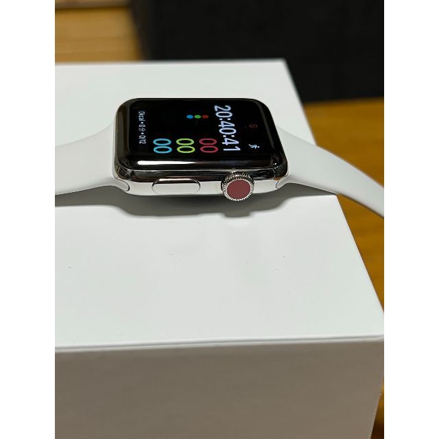 Apple Watch(アップルウォッチ)のApple Watch Series 3 ステンレス 42mm スマホ/家電/カメラのスマートフォン/携帯電話(その他)の商品写真