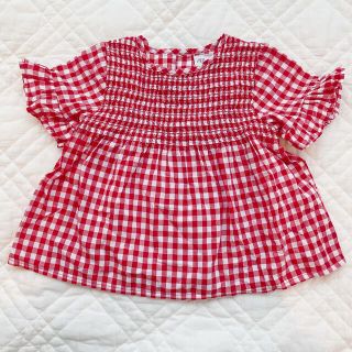 ザラキッズ(ZARA KIDS)のZARA baby ギンガムチェック　カットソー(シャツ/カットソー)