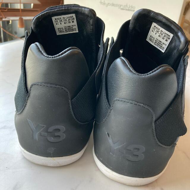 Y-3 Y3 アディダス ヨウジヤマモト スニーカー 黒 27.5