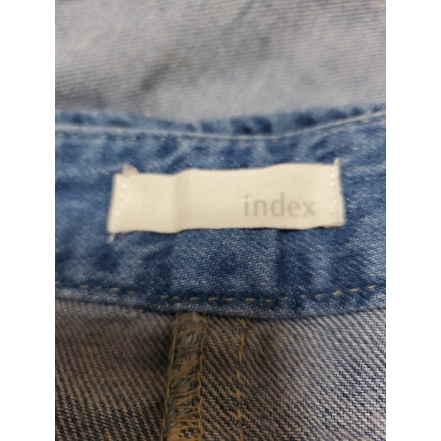 INDEX(インデックス)のindex 　デニムサロペット、ワンピース レディースのワンピース(ひざ丈ワンピース)の商品写真