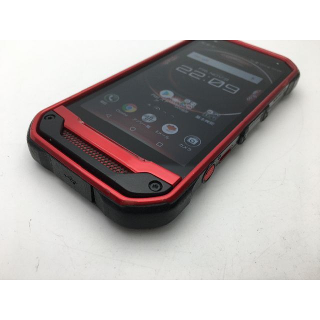 京セラ(キョウセラ)の712 SIMフリー中古au京セラ TORQUE G03 KYV41 レッド スマホ/家電/カメラのスマートフォン/携帯電話(スマートフォン本体)の商品写真