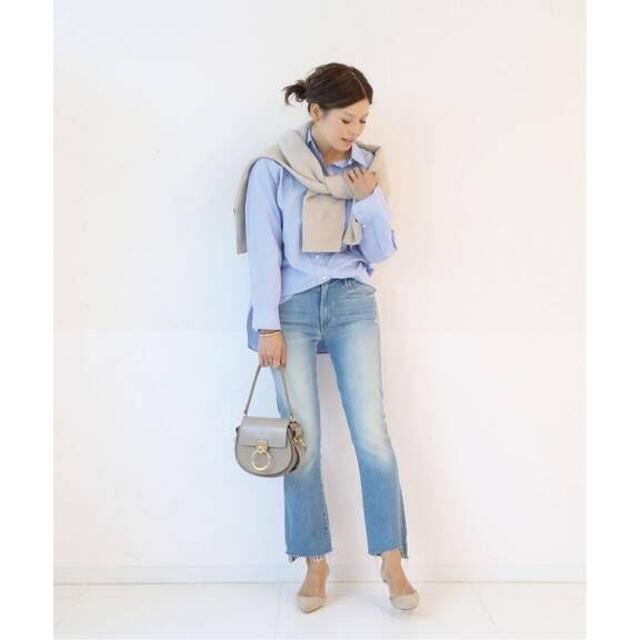 MOTHER INSIDER CROP LIGHT blue 24インチレディース