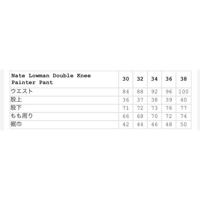 Supreme Nate Lowman Double Knee Painter34インチ