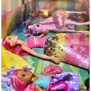 バービー(Barbie)の新品⭐️Barbieバービー　ドリームトピア　ユニコーン　人魚⭐️(キャラクターグッズ)