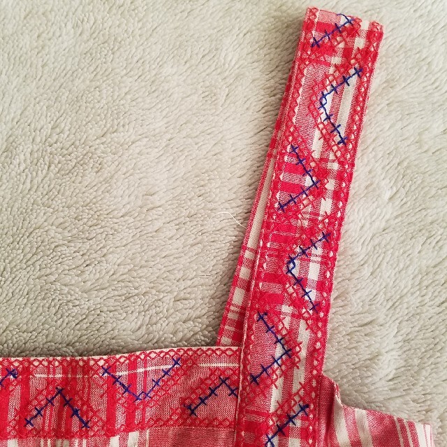 Smork(スモーク)の[smork] embroidery check tunic one-piece レディースのワンピース(ひざ丈ワンピース)の商品写真