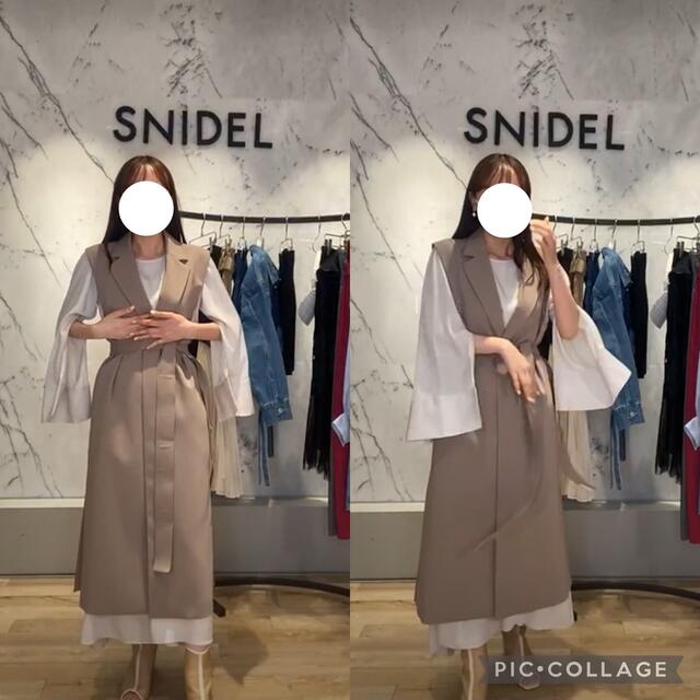 SNIDEL ジレセットワンピース