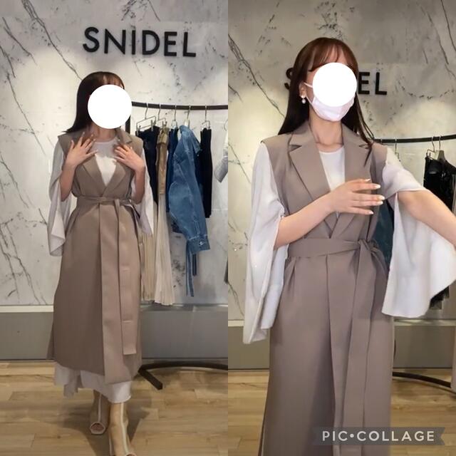 SNIDEL ジレセットワンピース