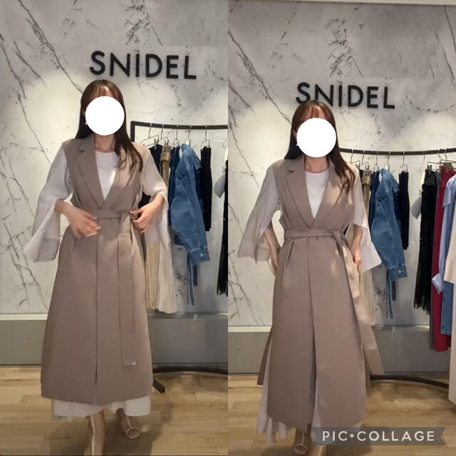 snidel ジレセットワンピース　ジレセット　ワンピース　ジレ