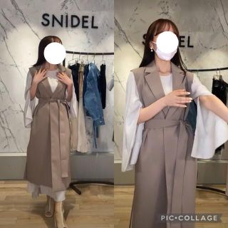 snidel　ジレセットワンピース