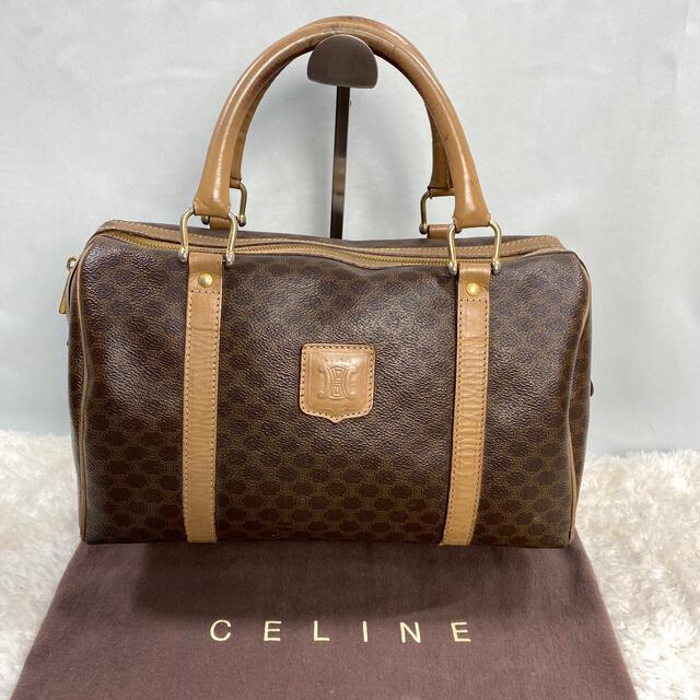 美品 CELINE マカダム柄 ハンドバッグ