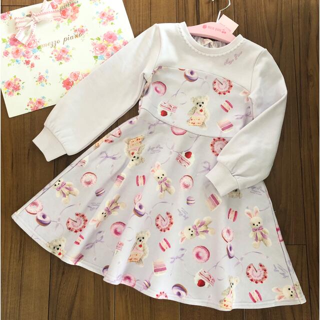 メゾピアノ 新品ワンピース 120キッズ服女の子用(90cm~)