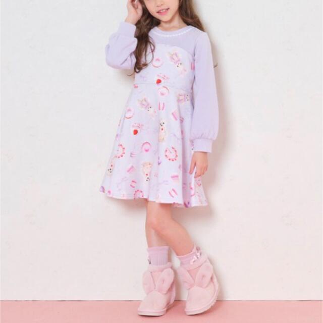 メゾピアノ 新品ワンピース 120キッズ服女の子用(90cm~)