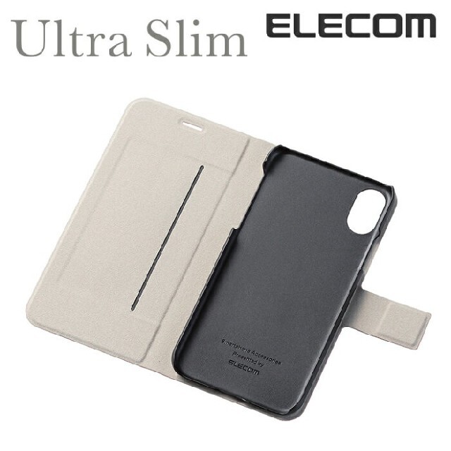 ELECOM(エレコム)のiPhoneX Xs対応 ソフトレザー手帳型カバー ピンク 新品未使用品 スマホ/家電/カメラのスマホアクセサリー(iPhoneケース)の商品写真