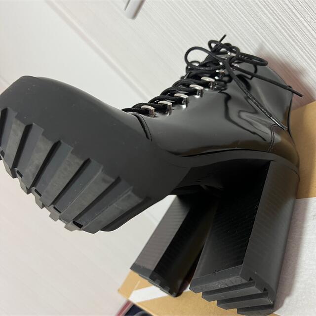 ZARA(ザラ)のZARA ザラ　ハイヒールブーツ 38 mountain boots black レディースの靴/シューズ(ブーツ)の商品写真