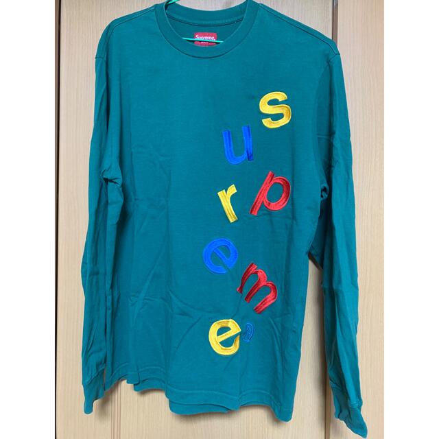 supreme 刺繍　ロンt long t-shirts sizeS
