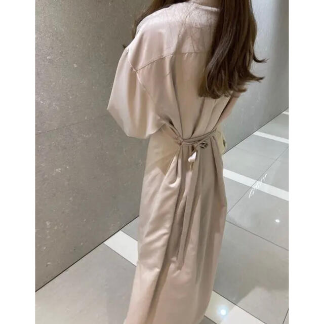 ponpon  PPP satin shirt dress レディースのワンピース(ロングワンピース/マキシワンピース)の商品写真