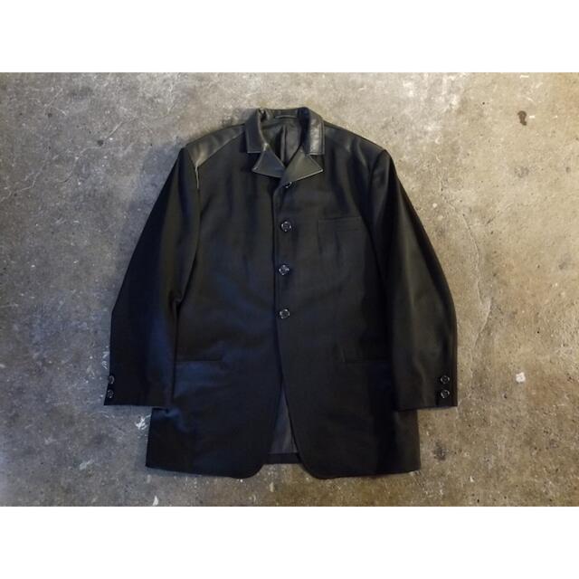 Yohji Yamamoto - Yohji Yamamoto POURHOMME 03AW レザー切替ジャケットの通販 by トミshop