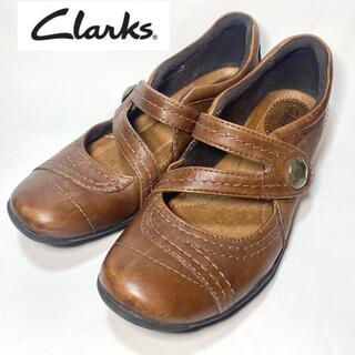 クラークス(Clarks)のClarks artisan クラークス　ブラウンレザー　ストラップ　シューズ(ローファー/革靴)
