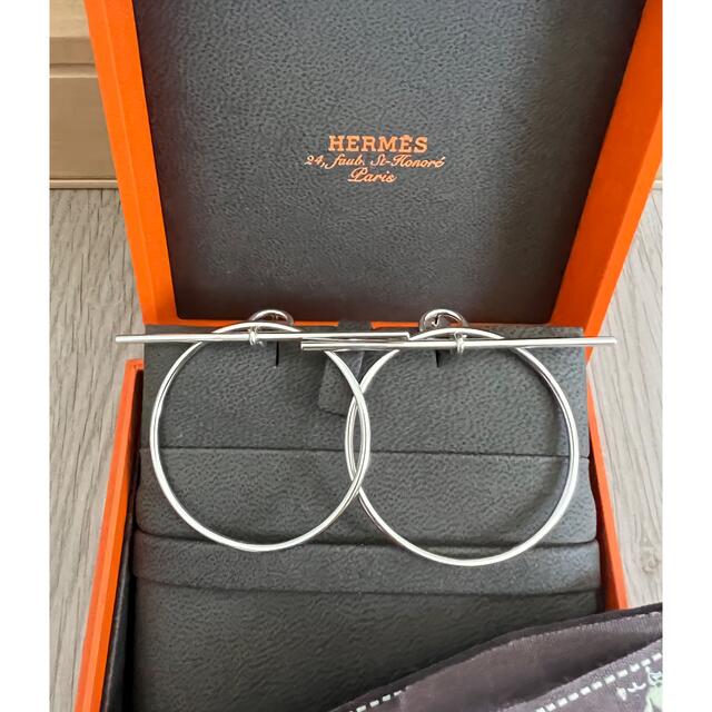 Hermes - エルメス ループピアス MM シルバーの通販 by ❤️|エルメス