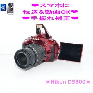 ❣️超人気・美品❣️Nikon D5300  レンズキット レッド  30日保証