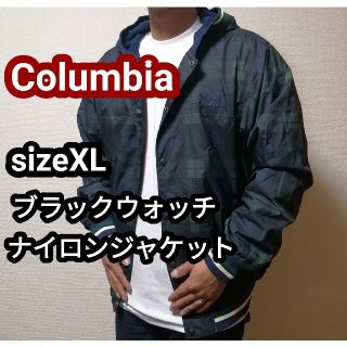 コロンビア(Columbia)のコロンビア マウンテンパーカー ナイロンジャケット パーカー チェック柄 XL(マウンテンパーカー)