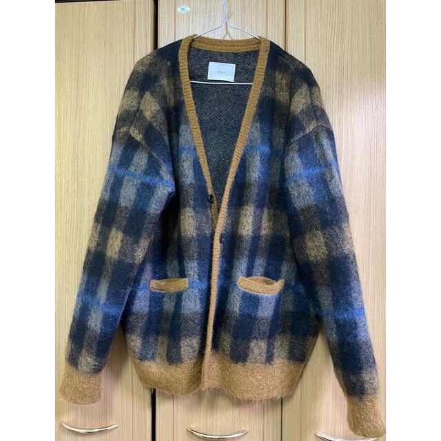 stein 20SS kid mohair cardigan check