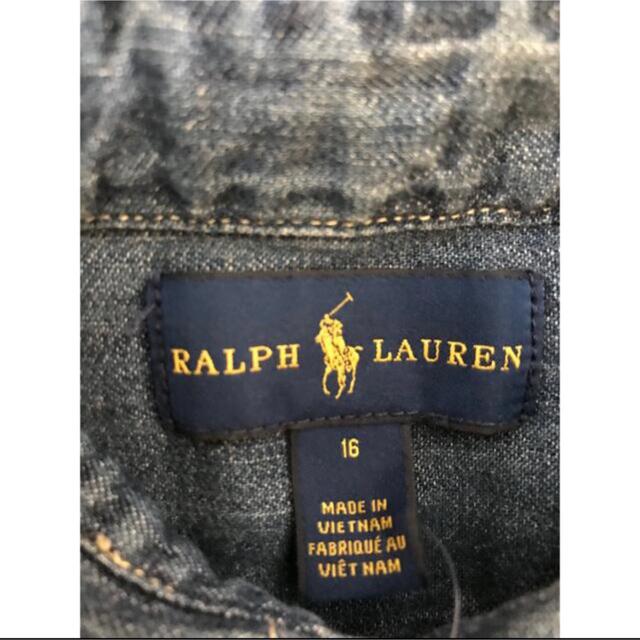 Ralph Lauren(ラルフローレン)のラルフローレン　デニムシャツ　160  新品！ キッズ/ベビー/マタニティのキッズ服男の子用(90cm~)(ブラウス)の商品写真