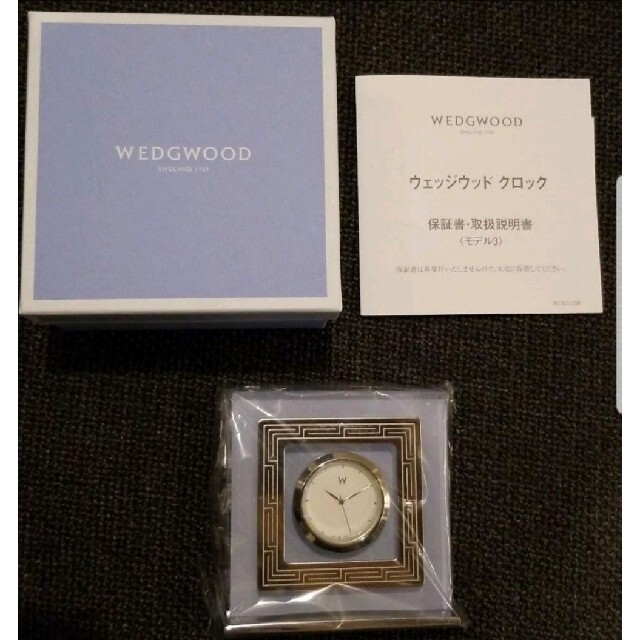 WEDGWOOD(ウェッジウッド)のウェッジウッド WEDGWOOD クロック モデル3 置時計 インテリア/住まい/日用品のインテリア小物(置時計)の商品写真