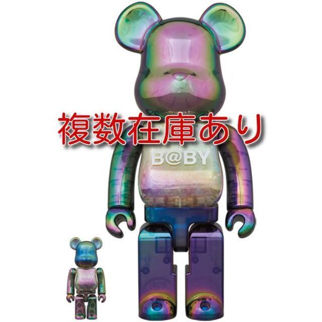 MY FIRST BE@RBRICK B@BY CLEAR BLACK CHRO