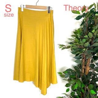 セオリー(theory)のTheory ストレッチリネン素材 17SS アシンメトリースカート 9265(ロングスカート)