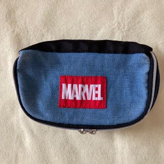 マーベル(MARVEL)のMARVEL ポーチ ブルー×ブラック(キャラクターグッズ)