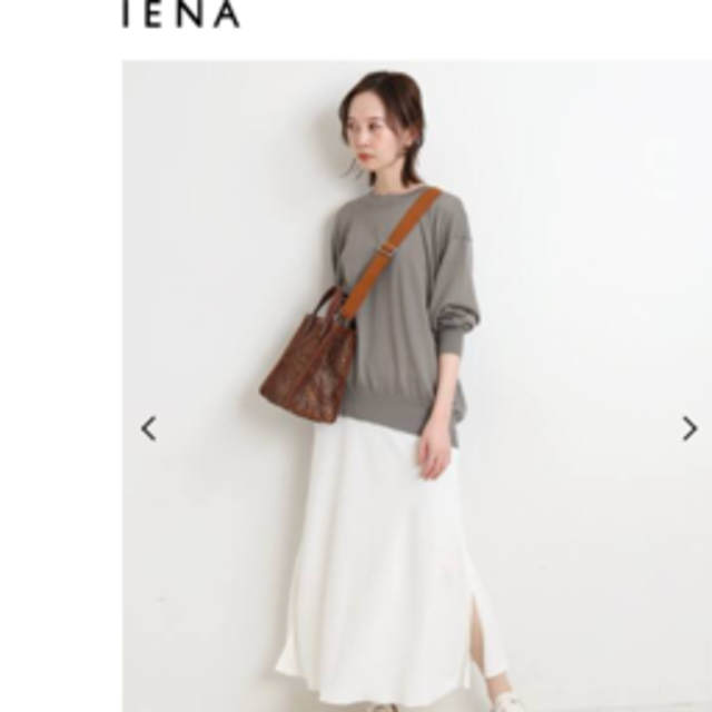 ★値下げ　IENA コンパクトサテン スリットスカート 1