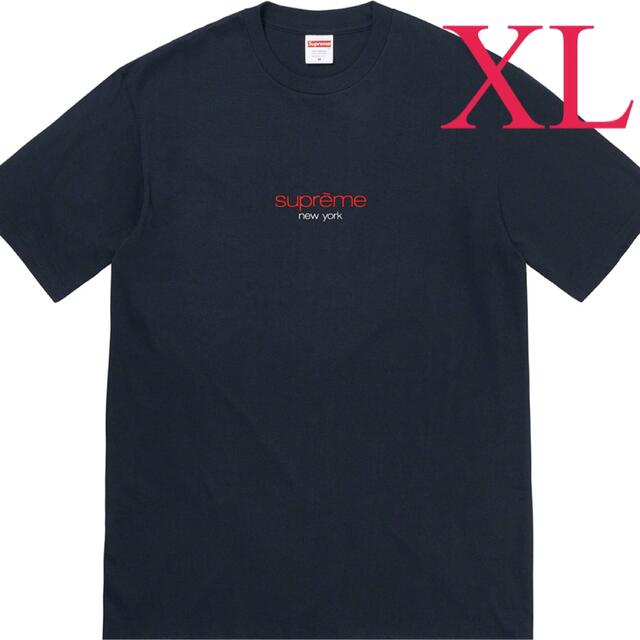 Supreme  22SS  Classic Logo Tee  Navy XL