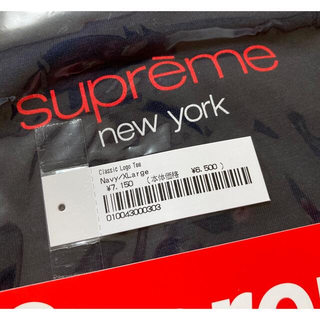 Supreme  22SS  Classic Logo Tee  Navy XL